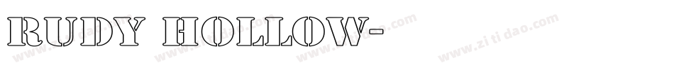 Rudy Hollow字体转换